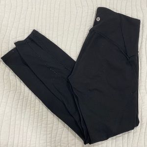 Lululemon black calf length leggings black never worn